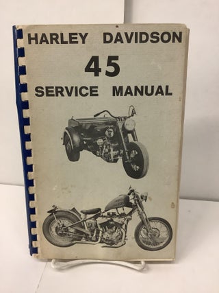 Item #100208 Harley Davidson 45 Service Manual