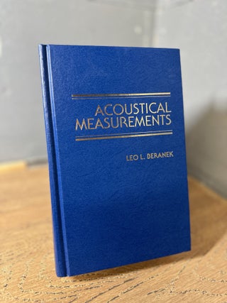Item #100823 Acoustical Measurements. Leo L. Beranek