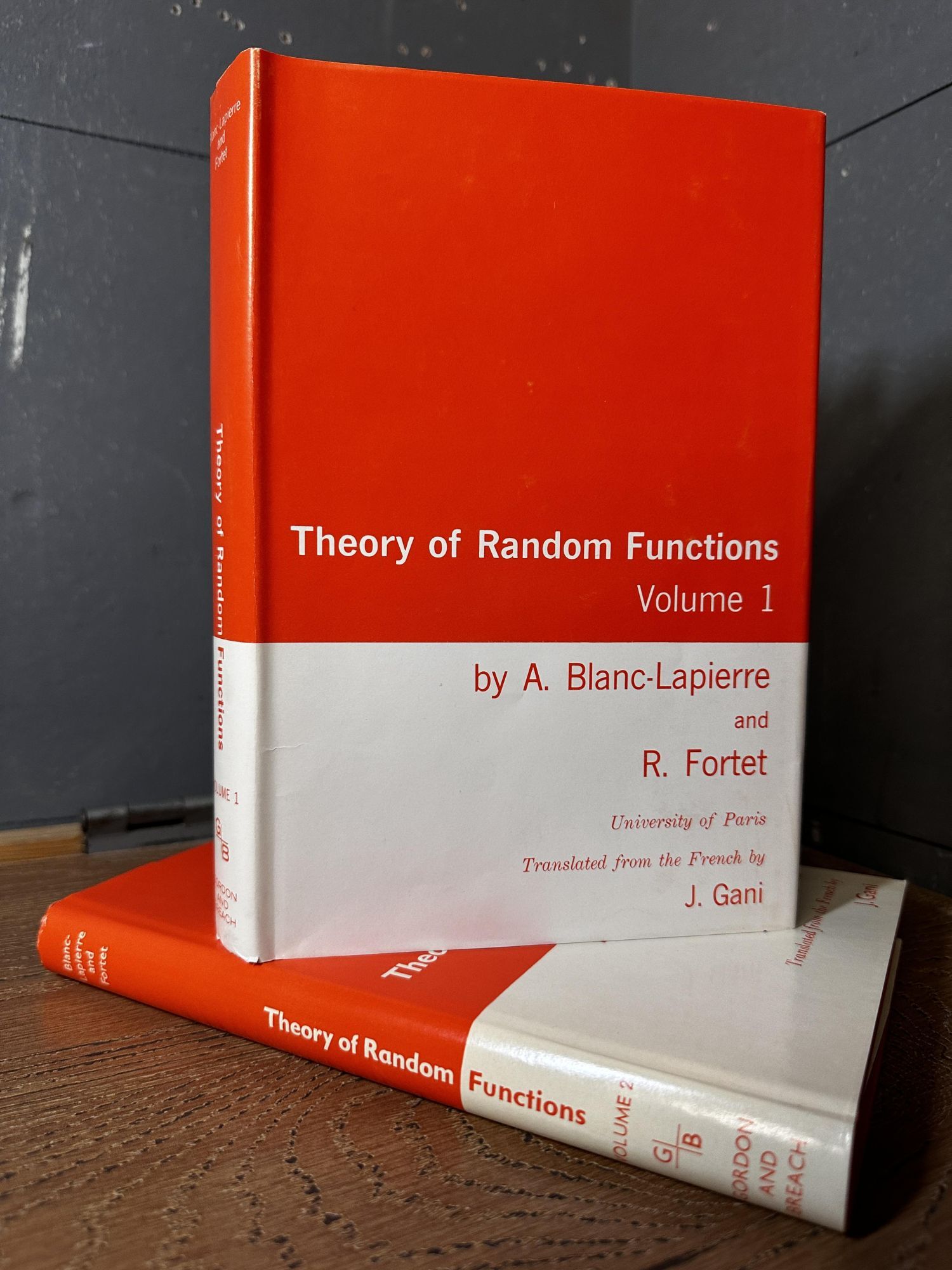 Random Function Book Theory of Random Functions 2 Volume set | A. Blanc-Lapierre, R. Fortet ...