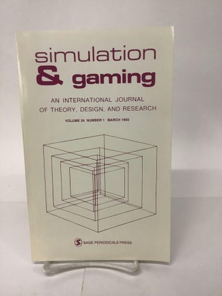 Item #101189 Simulation & Gaming; An International Journal of Theory, Design and Research; Vol....