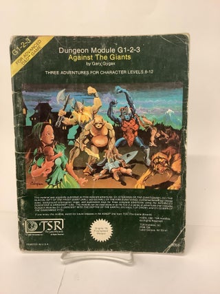 Item #101231 Against the Giants; Dungeon Module G1-2-3, For Advanced Dungeons & Dragons 9058....