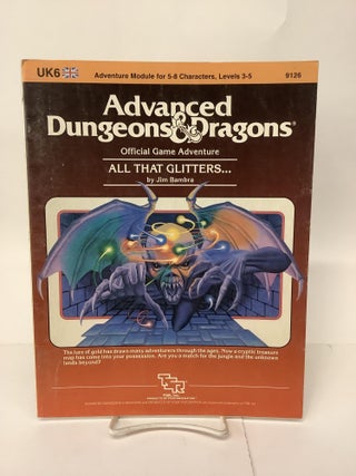 Item #101266 All That Glitters, Official Game Adventure UK6, Advanced Dungeons & Dragons 9126....
