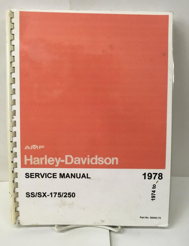 Item #102405 Harley Davidson Service Manual SS/SX-175/250. AMF.
