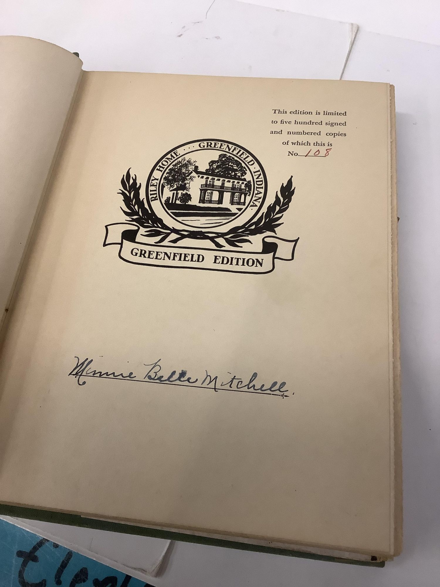 Hoosier Boy; James Whitcomb Riley | Minnie Belle Mitchell | 1st ...