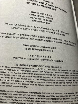 Savage Sword of Conan, Vol. 21