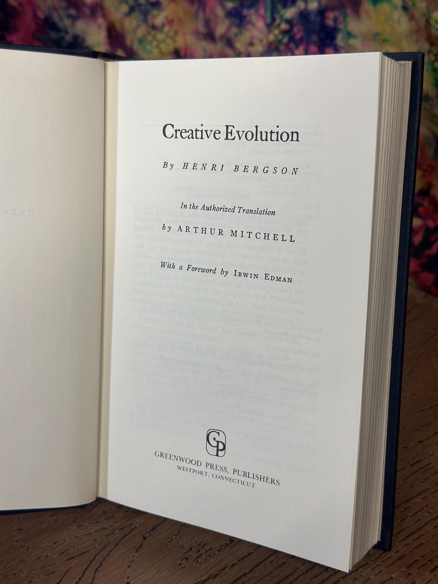 Creative Evolution | Henri Bergson | English reprint