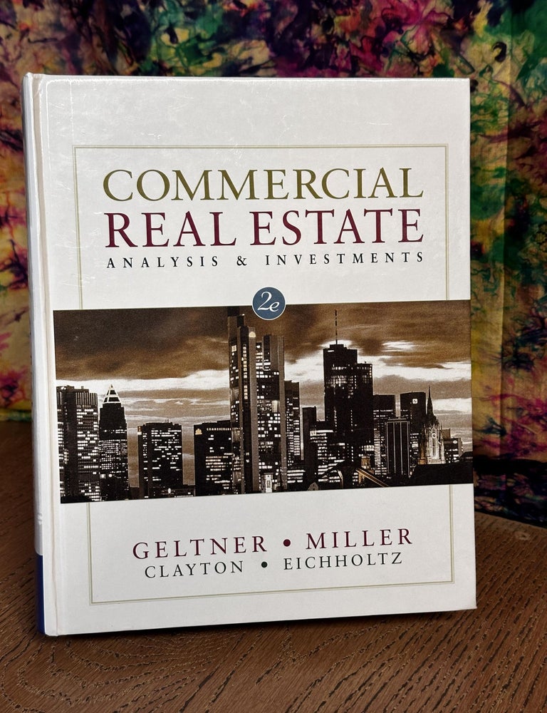 Item #105218 Commercial Real Estate Analysis and Investments