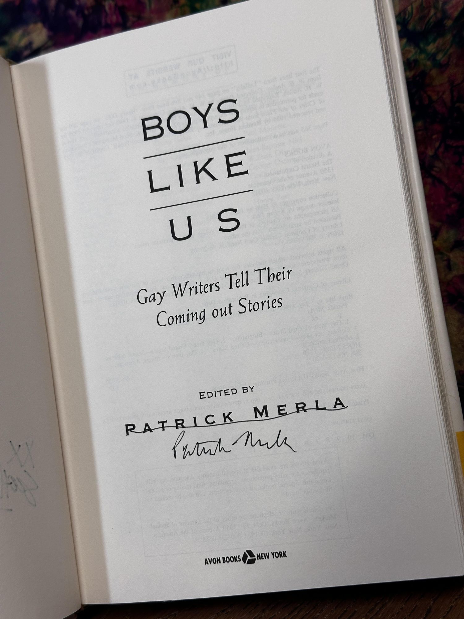 Boys Like Us: Gay Writers Tell Us Their Coming Out Stories | Patrick ...