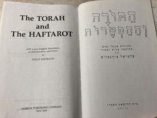 Torah and the Haftarot (English and Hebrew Edition)