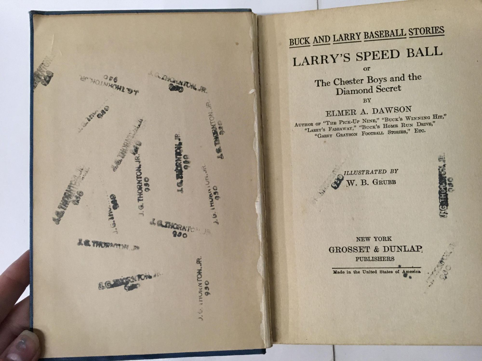 Larry's Speed Ball or The Chester Boys and the Diamond Secret | Elmer ...