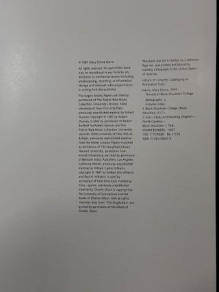 The Arts at Black Mountain College