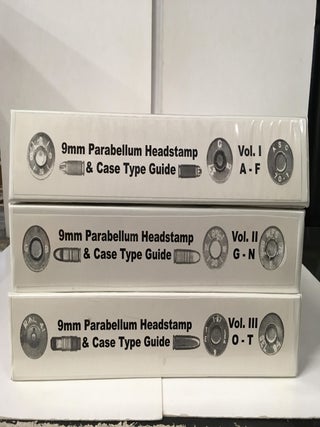 Item #106613 9mm Parabellum Headstamp & Case Type Guide (3 Volumes). Lewis E. Curtis III
