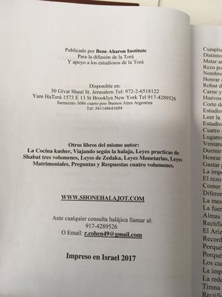 Leyes de conversion / Los escritos del Arizal