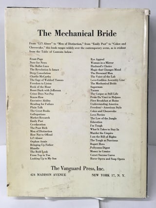 The Mechanical Bride: Folklore of Industrial Man