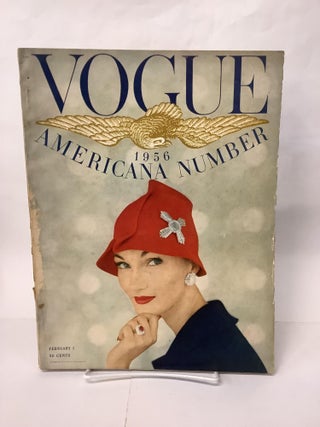 Item #107881 American Vogue Magazine, Vol. 127 No. 2, February 1956. Jessica ed Daves