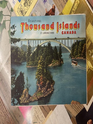 Item #108448 Beautiful Thousand Islands St. Lawrence River Canada Postcard Folder