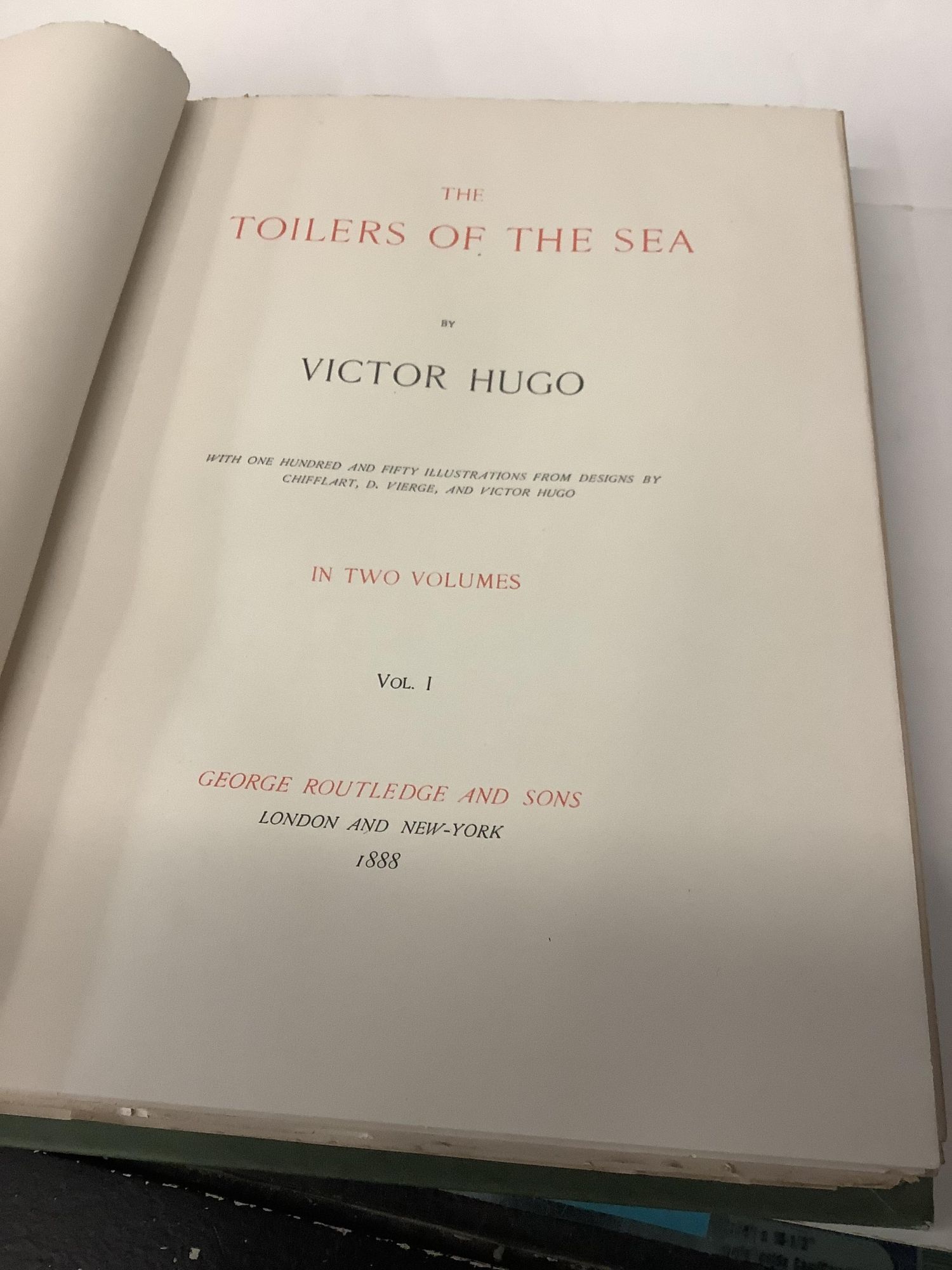 The Toilers of the Sea, In Two Volumes | Victor Hugo, D. Vierge