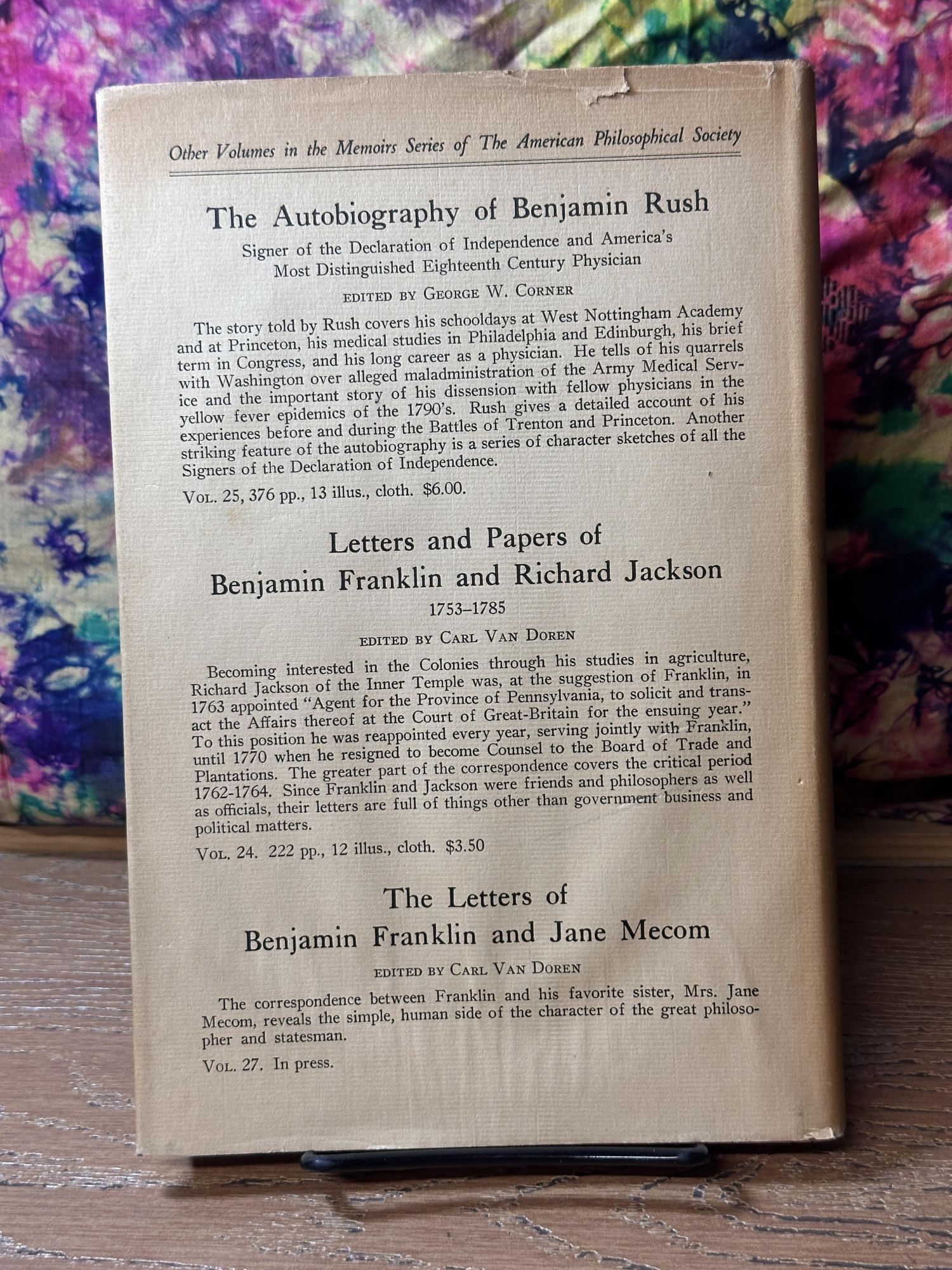 Benjamin Franklin and Catherine Ray Greene: Their Correspondence 1755 ...