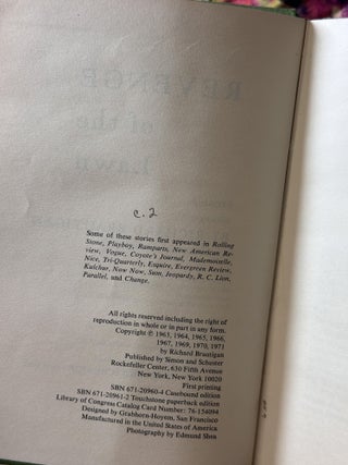 Revenge of the Lawn: Stories 1962-1970