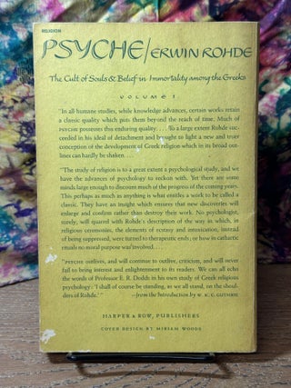 Psyche: The Cult of Souls and Belief in Immortality Among the Greeks, Volume 1