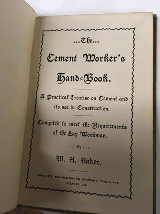 The Cement Worker's Handbook