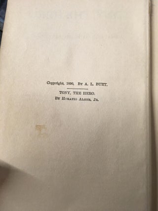 Tony, the Hero: A Brave Boy's Adventure with a Tramp