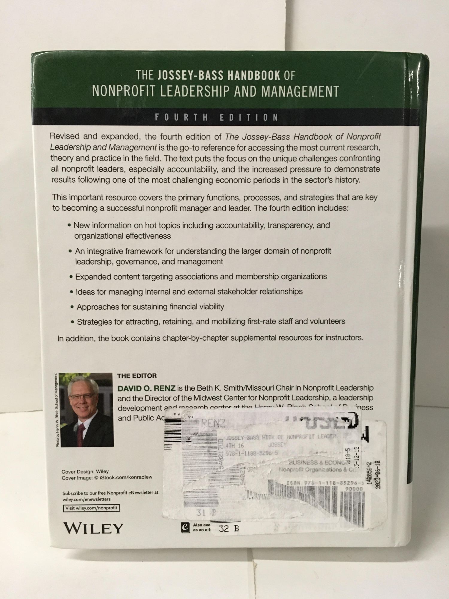 The Jossey-Bass Handbook of Nonprofit Leadership and Management | David ...