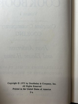 The Doubleday Cookbook: Complete Contemporary Cooking (Volume 1 only)