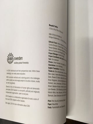 Mosquito Tactics: A Book About Peace Education