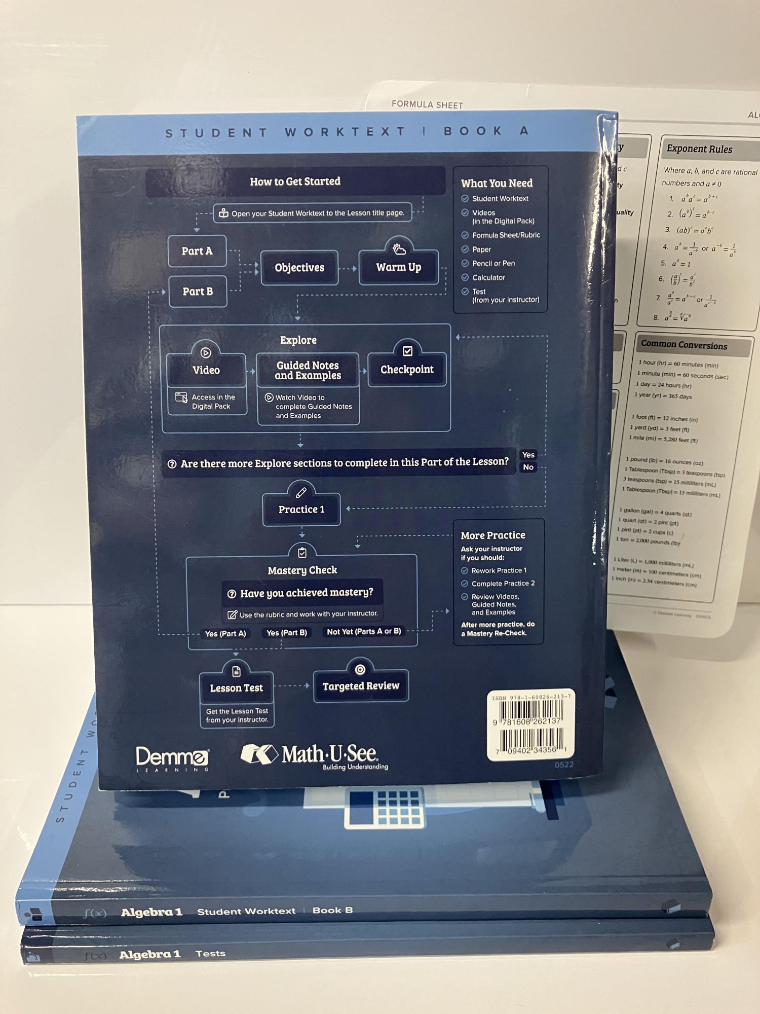 Math-U-See Algebra 1: Principles of Secondary Mathematics Set 3 Volumes ...