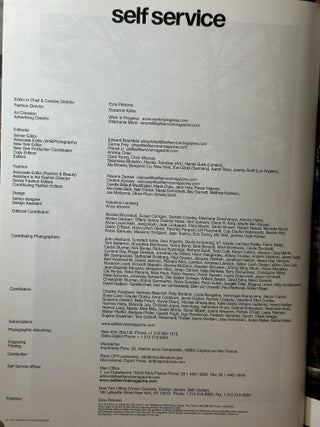 Self Service: Improbably Personal (Fall/Winter 2006)
