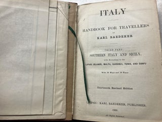 Baedeker's Southern Italy: Handbook for Travellers