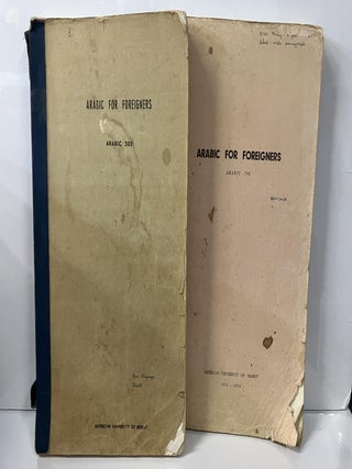 Item #110959 Arabic for Foreigners (2 Volumes