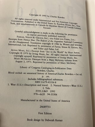 Blood Orchid: An Unnatural History of America