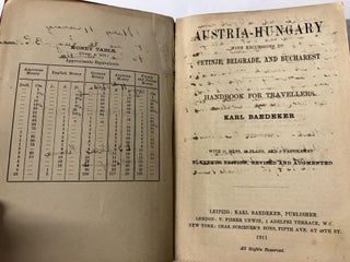 Baedeker's Austria-Hungary: Handbook for Travellers