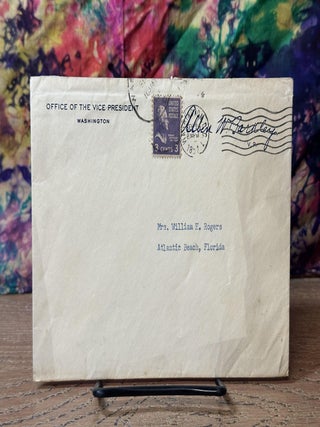 Office of the Vice President Alben W. Barkley Letter to Mrs. William H. Rogers (Sept. 1951)