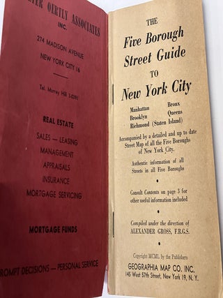 The Five Borough Street Guide of New York: Manhattan, Bronx, Brooklyn, Queens & Staten Island