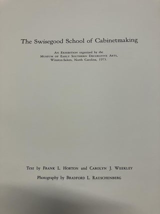 The Swisegood School for Cabinetmaking