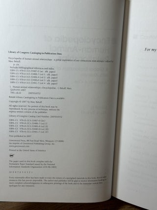 Encyclopedia of Human-Animal Relationships: A Global Exploration of Our Connections with Animals, Volume 1: A-Con (Vol 1 Only)