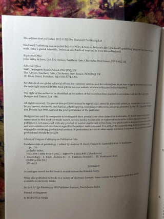 Fundamentals of Geobiology