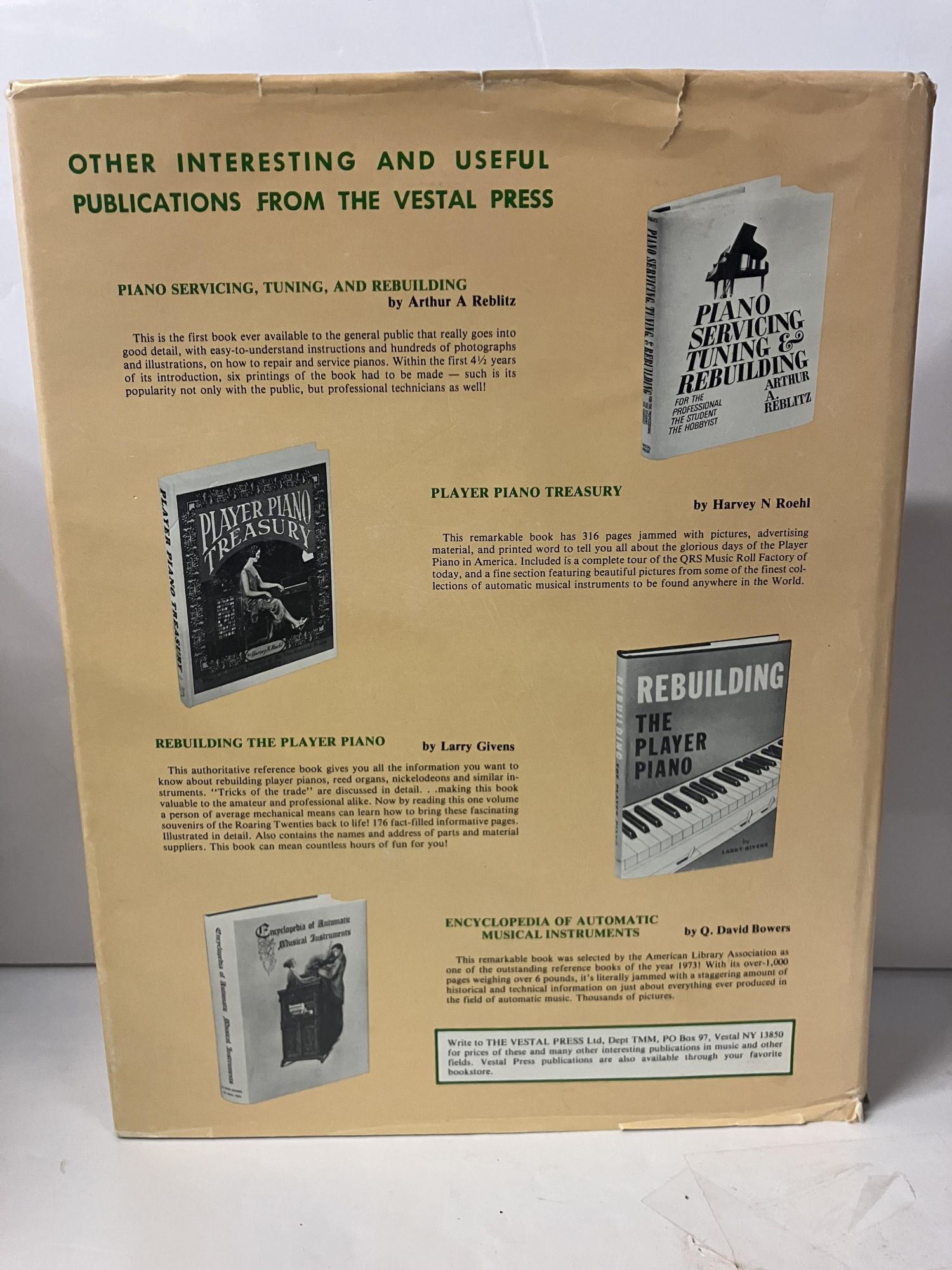 Treasures of Mechanical Music: A Compilation of Hundreds of Tracker Bar ...