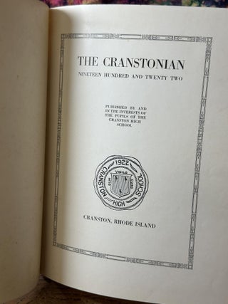 The Cranstonian: Nineteen Hundred and Twenty Two, Volume 8