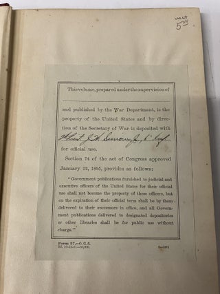 Ordnance Property Regulations 1909