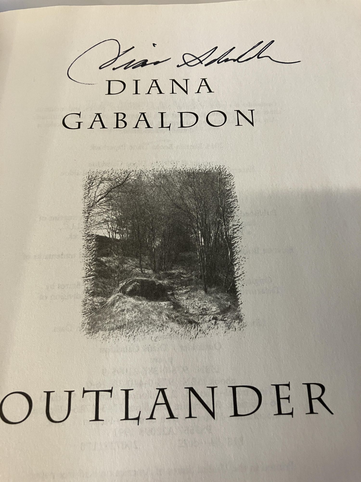 Outlander | Diana Gabaldon | Signed