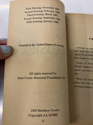 The Big Decision: The Life Story of Matt Cvetic Counterspy