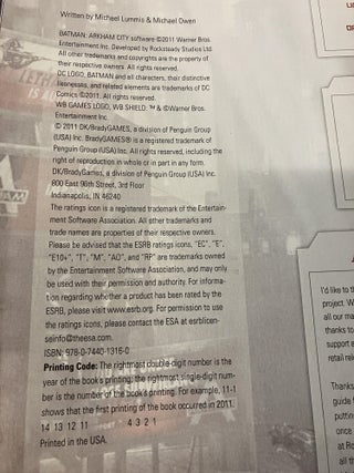 Batman: Arkham City Signature Series Guide