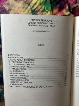 Cherokee Roots, Volume 1: Eastern Cherokee Rolls
