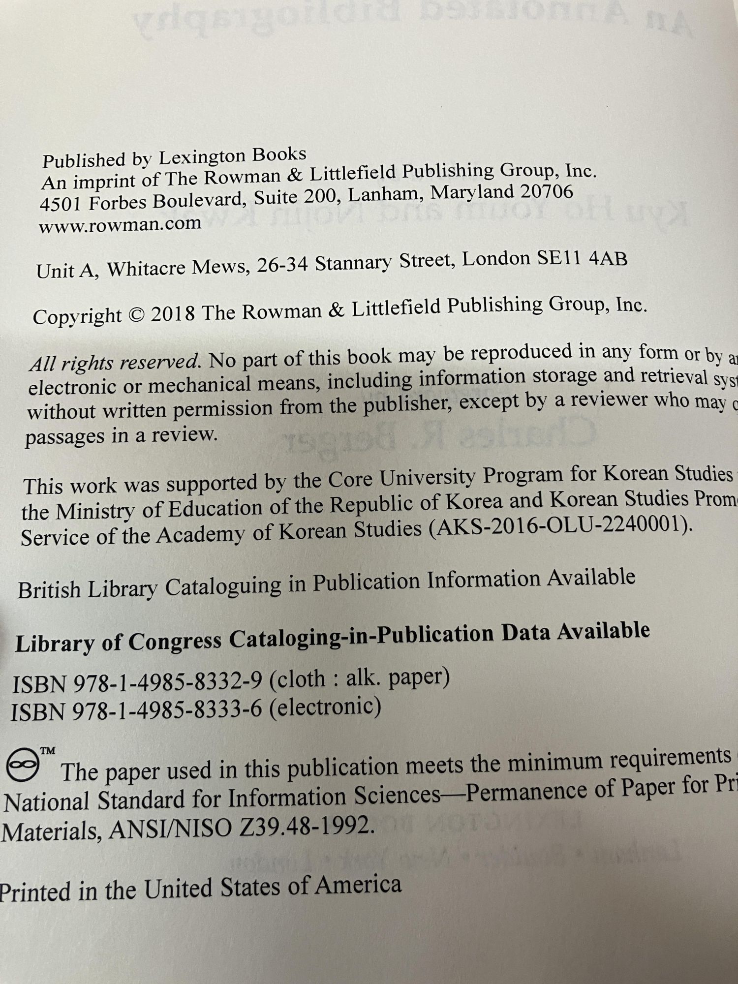 Korean Communication, Media, and Culture: An Annotated Bibliography ...