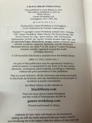 Penitent: A Bequin Novel (Warhammer 40,000 Novel)