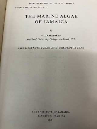 The Marine Algae of Jamaica